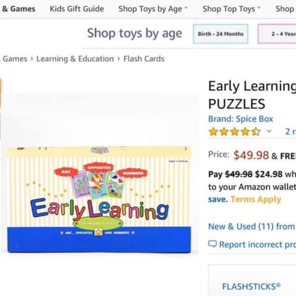 Early Learning FlashCards Puzzle - Picture 6 of 6